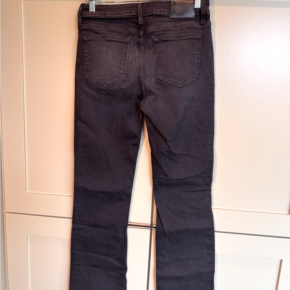 Lafayette 148 New York Mercer Kick-Flare Jeans in Washed Charcoal - Picture 2 of 5